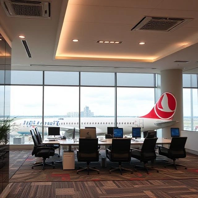 Turkish Airlines Aircraft Venice Photo