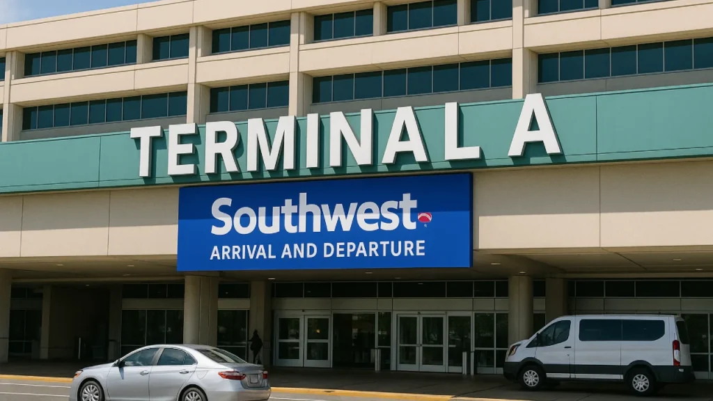 arrival and departure terminal A for Southwest at MCO.