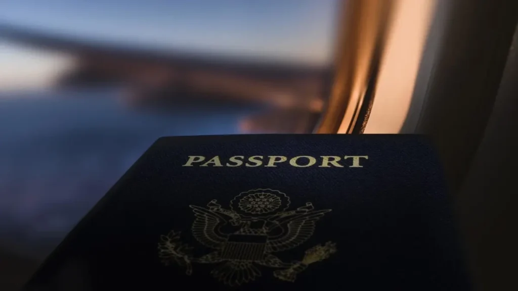 Important travel documents arranged for a month-long trip to Another Country