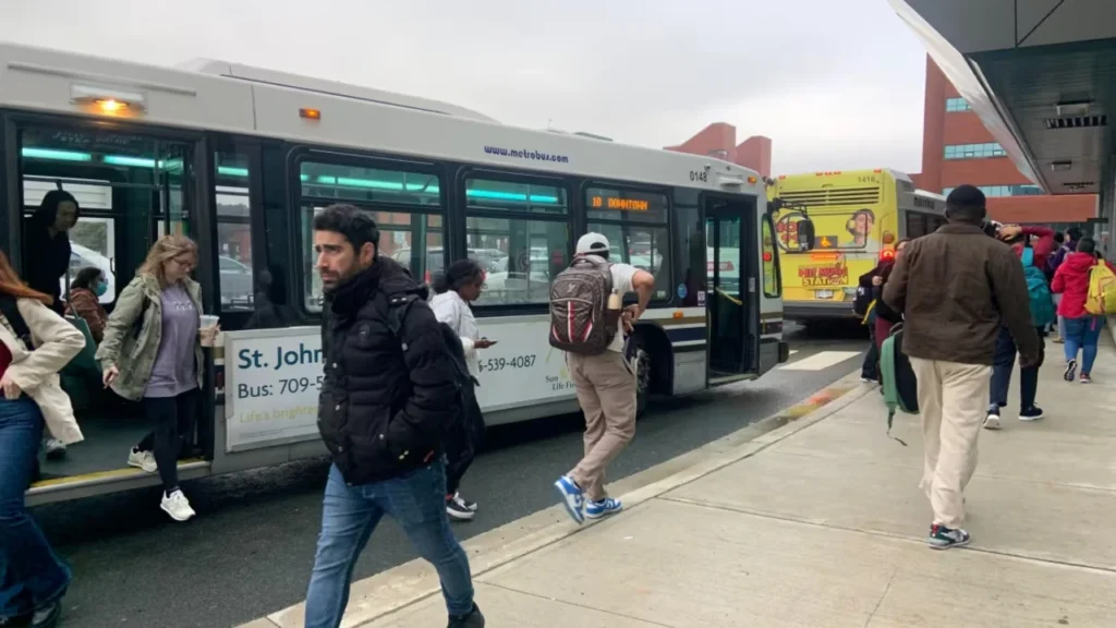 People using public transport to explore and enjoying there trip.